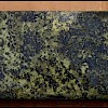 Talc-chlorite-sericite volcaniclastic -- coarsely recrystallized masses of pyrite and chalcopyrite